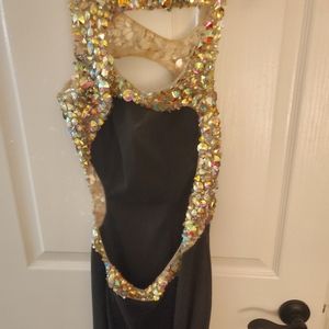 Black formal dress, size 6
